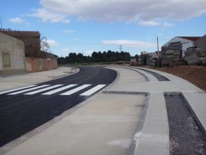 Calzada en Alfamén - Obra urbanización - Solceq