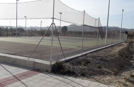 Construcción pista de Tenis El Burgo de Ebro