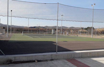 Construcción pista de Tenis El Burgo de Ebro